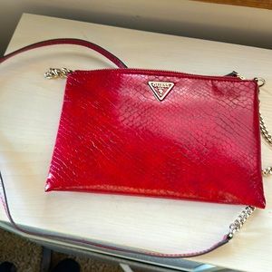 BRAND NEW red Guess purse